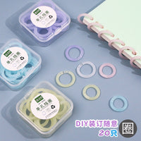 Loose Leaf Binder Rings for DIY Albums and Notebooks, Detachable Plastic Book Rings