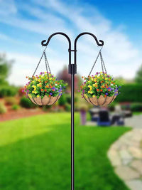 Shepherd Hook Outdoor Hanging Plant Stand for Lanterns, Planters, and Wedding Decor