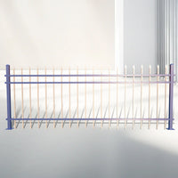 Zinc Steel Fence Panel for Outdoor Garden Yard School Park Security Barrier