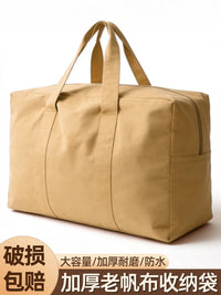 Heavy-Duty Canvas Quilt Storage Bag for Moving and Home Organization