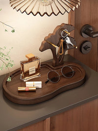 Decorative Entryway Key and Jewelry Tray with Storage for Desk or Vanity