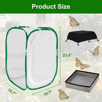 Plant Protection Netting with Steel Frame for Garden, Insect and Sun Shade, Thermal Insulation