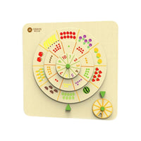 Montessori Wooden Wall-Mounted Activity Board for Kids, Educational Play Panel for Preschool & Corridor Decor