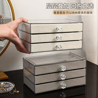 3-Layer Drawer Jewelry Organizer for Necklaces, Bracelets, Earrings, and Rings