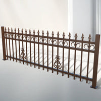 Zinc Steel Fence Panel for Outdoor Garden Yard School Park Security Barrier