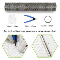 Galvanized Hexagonal Wire Mesh Fencing for Poultry, Garden, Pet Enclosures