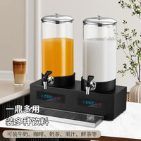 Electric Buffet Milk Dispenser Glass Jar Coffee Urn Hotel Insulated Soy Milk Barrel Beverage Machine Juice Dispenser 7L