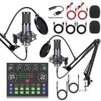 F998 F11 USB Audio Interface for Phone and Computer Live Streaming and Podcasting
