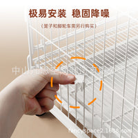 Pet Cage Base with Wheels and Overlap Buckles for Small Animals