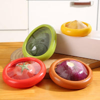 Reusable Food Storage Containers with Stretch Film Lids for Refrigerator, Onion, Fruit, and Vegetable Preservation