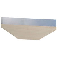 Wallpaper Smoothing Scraper Tool with Wooden Handle and Steel/Rubber Blade for Film Application and Putty