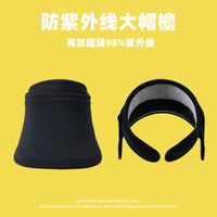 Women's UV Protection Sun Visor Hat with Wide Brim, Headband Style