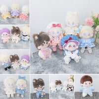 10cm Cotton Doll Clothes Set - Casual Sportswear & Dresses for Plush Dolls