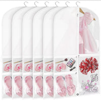 Kids Garment Dust Cover for Dresses and Suits, Thick Non-Woven Fabric