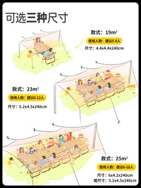 Hexagonal Butterfly Tarp for Outdoor Camping, Sunshade, Picnic, UV Protection