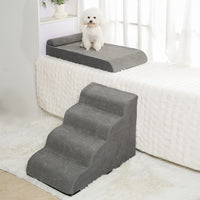 Pet Foam Ramp Steps for Small Dogs & Cats - Washable, Detachable Multi-functional Climbing Ladder for Senior Pets