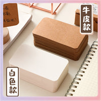 L5HM Blank White Cardstock for DIY Learning & Memory Aids