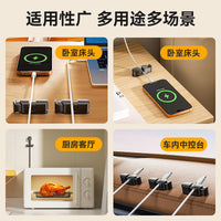 Spring Cable Organizer Clips for Desk and Car, 5-Pack