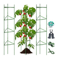 Triangular Tomato Plant Support Stakes for Indoor Outdoor Vegetable and Flower Climbing