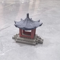 Miniature Chinese Pavilion Model for Micro Landscape Bonsai Decor