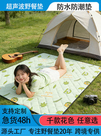 Waterproof Foldable Picnic Blanket for Outdoor Camping and Beach, Machine Washable