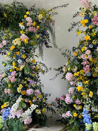 Monet Garden Artificial Rose Floral Arch for Wedding & Event Decor