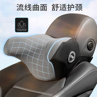 Car U-Shaped Massage Neck Pillow with Memory Foam for Travel and Sleep Support
