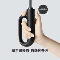 Automatic Windproof UV Protection Umbrella with Hook Handle for Travel