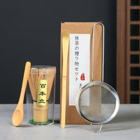 Matcha Bowl Set with Whisk and Stand, Ceramic Japanese-Style Tea Ceremony Kit