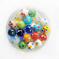 16mm Handmade Luminous Glass Marbles for Games and Decoration