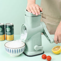 Manual Ice Shaver Machine for Home Use - Hand-Crank Ice Crusher for Summer Drinks and Shaved Ice