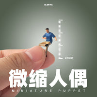 1:64 Scale Miniature Figure Models for Diorama and Macro Photography