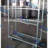 Greenhouse Multi-Layer Trolley with Removable Shelves for Horticulture