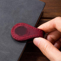 Vintage Leather Magnetic Bookmark for Students and Readers