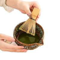 Ceramic Matcha Tea Set with Bowl, Whisk, and Accessories for Traditional Japanese Tea Ceremony