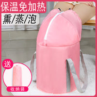 Portable Foldable Foot Bath Bucket for Travel and Home Use, Insulated Deep Basin for Soaking Feet and Calves