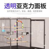 Sugar Glider Cage, High Transparency Acrylic Wire Cage, Anti-Escape Villa for Small Animals