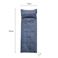 Self-Inflating Camping Sleeping Pad with Sponge Core, Moisture-Proof, Single Person, Connectable for Outdoor Tent