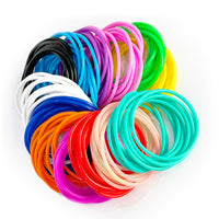 Glow-in-the-Dark Silicone Rubber Band Bracelets Hair Ties