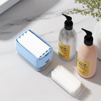 Wall-Mounted Soap Dish with Lid and Drainage, No-Drill Bathroom Soap Holder