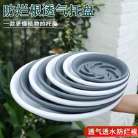 Thickened Breathable Plant Pot Saucer with Water Reservoir for Rot Prevention