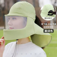 UV Protection Sun Visor with Face Shield for Cycling and Outdoor Activities
