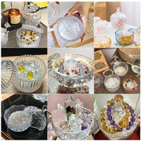 Crystal Demagnetizing Bowl Set with Healing Stones and Storage
