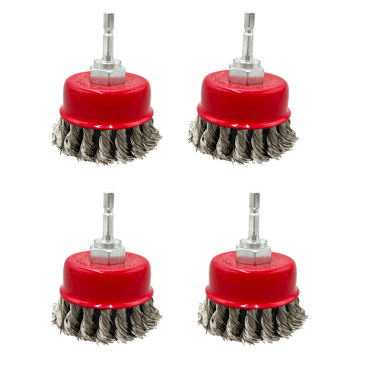 Wire Brush Wheel Set for Drill, Rust Removal and Polishing, Abrasive Brushes with Shank