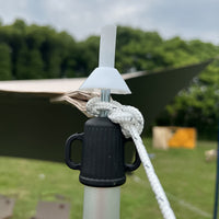 Telescopic Aluminum Tent Pole for Outdoor Camping Tarp and Awning Support