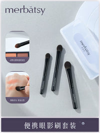 Portable Wool Eyeshadow Brush Set for Professional Makeup Artists and Beginners