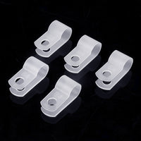 R-Type Nylon Cable Clamps U-Shaped Wire Clips for Cable Management