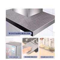 Range Hood Grease Filter Mat and Dust Cover Set with Oil Absorbing Strips