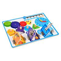 Montessori Busy Board for Toddlers, Educational Activity Toy for 1-3 Year Old Boys and Girls