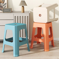 Stackable Non-Slip Plastic Stool for Home, Outdoor, and Commercial Use, Thickened Design